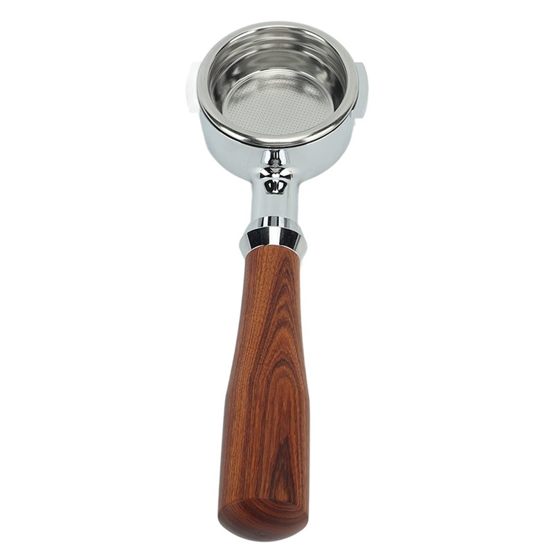 Saluaqui E61 58 mm Bottomless Portafilter, Double Coffee Brew Handle