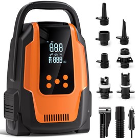 Komobe Electric Paddle Board Pump, 50PSI High Pressure Portable SUP Air Pump with Auto-Off and Deflation Function, 12V DC Car Connector for Stand Up Paddle Boards, Car Tires, Boats, Kayaks