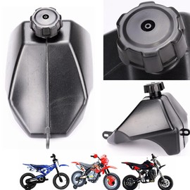 REBEKAMODS Dirt Bike Gas Fuel Tank With Cap for Mini ATV Quad 4 Wheeler 50cc 70cc 90cc 110cc 125cc Kids Quad Motorcycle Parts (2.5L)