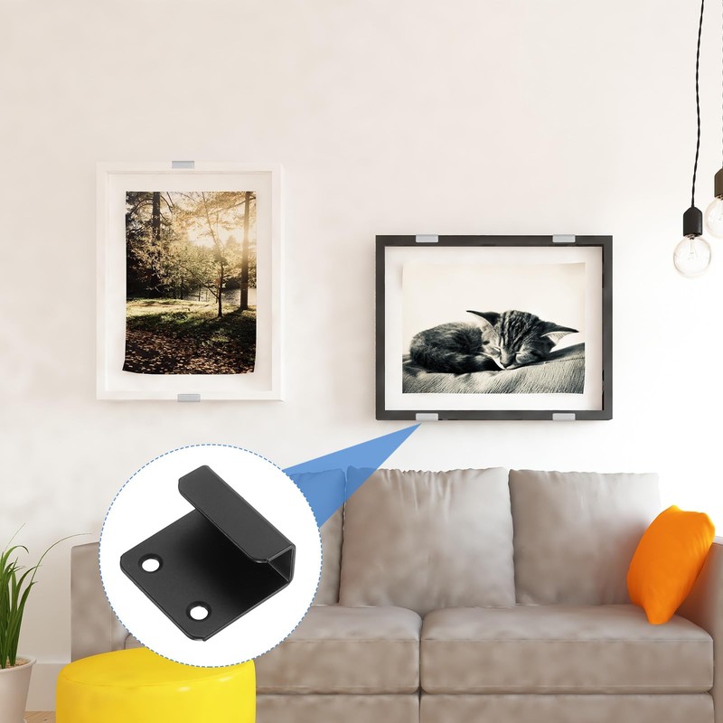sourcing map 10 Pcs Stainless Steel Tile Hanger, Tile Display