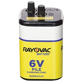 Rayovac Heavy Duty Lantern Battery, 6 Volt Screw Terminals, 945R4C