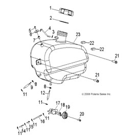 Polaris RZR Bolt, Genuine OEM Part 0453717, Qty 1