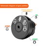 532193350 Ignition Switch with Keys 4 Position 7 Terminals for