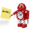 Betus Non-Ticking Robot Alarm Clock Stainless Metal - Wake-up Clock
