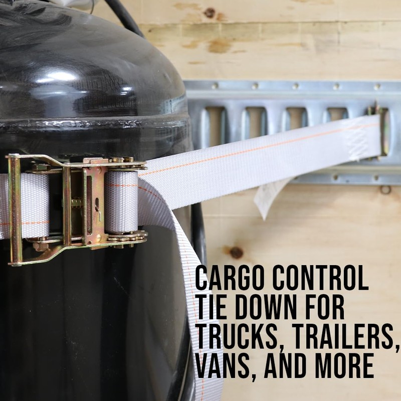 BoxerTool 2 Pack E-Track Ratchet Straps - 2" x 16ft