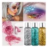 Body Glitter Maquillaje Cabello Cuerpo Brillos Colores 1pz F