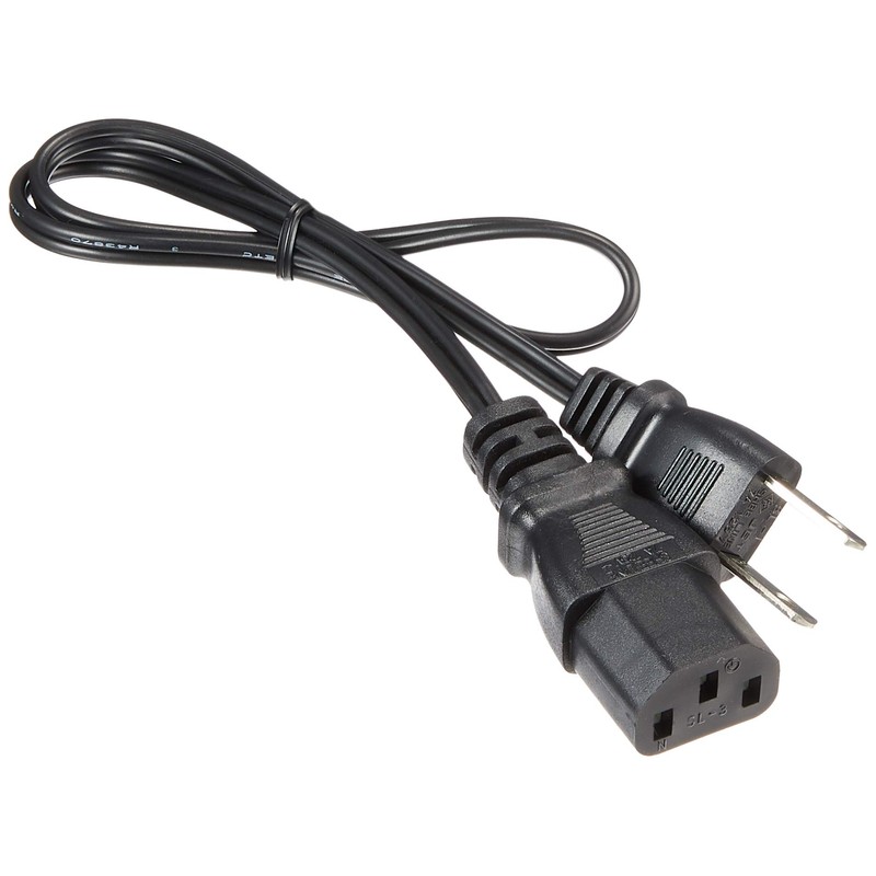 INEX ACP-05S-BK AC Power Cable Ultra Fine Straight Type 0.5m