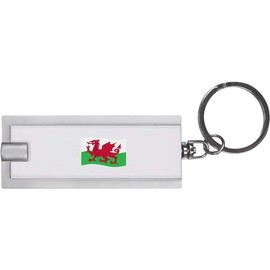 Azeeda 'Waving Welsh Flag' Keyring LED Torch (KT00034360)
