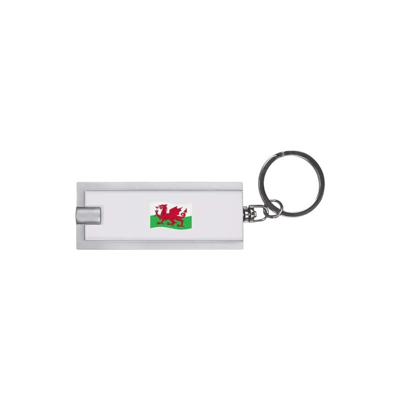 Azeeda 'Waving Welsh Flag' Keyring LED Torch (KT00034360)