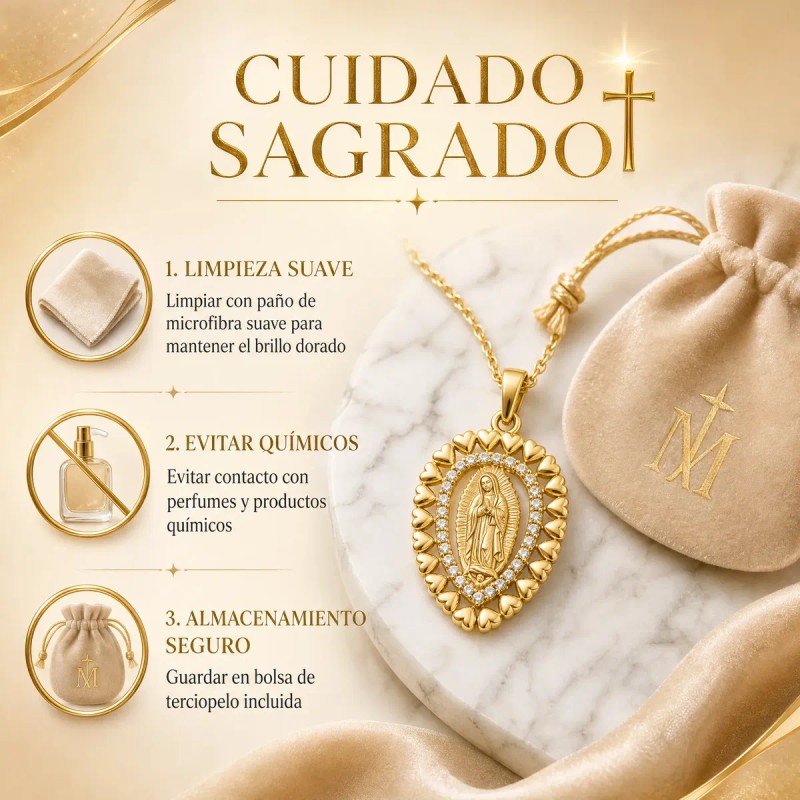 CLINKARD - Collar De Medalla Religiosa En Oro Un Detalle