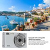 Digital Zoom Camera with 16x Powerful Zoom, 4K 44MP Full