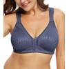 Exclare Women's Front Closure Posture Back Full Coverage Wirefree Everyday