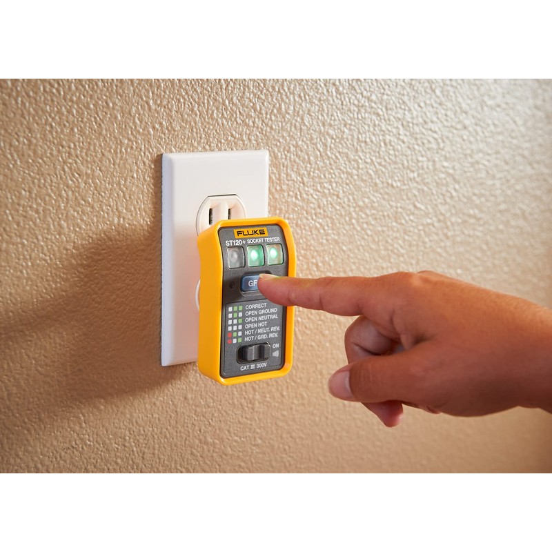 Fluke ST120+ GFCI Socket Tester with Audible Beeper
