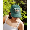Out of Print Pemberley Trout Derby Hat Dark Green