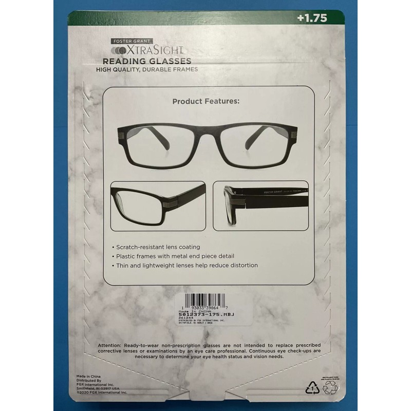 Foster Grant *NEW* 4 Pack Foster Grant XTRA SIGHT (+1.75)