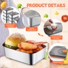 Layhit 16 Sets 34oz Stainless Steel Food Storage Containers with