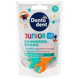 DONTODENT Zahnseide-Sticks Junior, 16 Stück