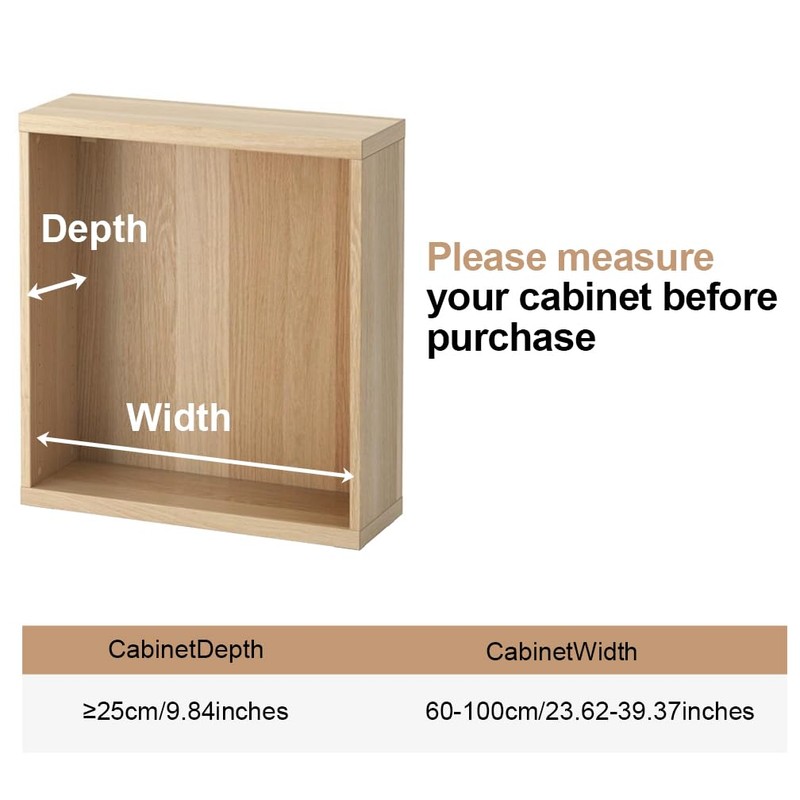 Hershii Tension Shelf Expandable Rod Closet System Heavy Duty Clothes