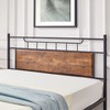 VECELO Full Platform Bed Frame with Wood Headboard/Mattress Foundation/No Box