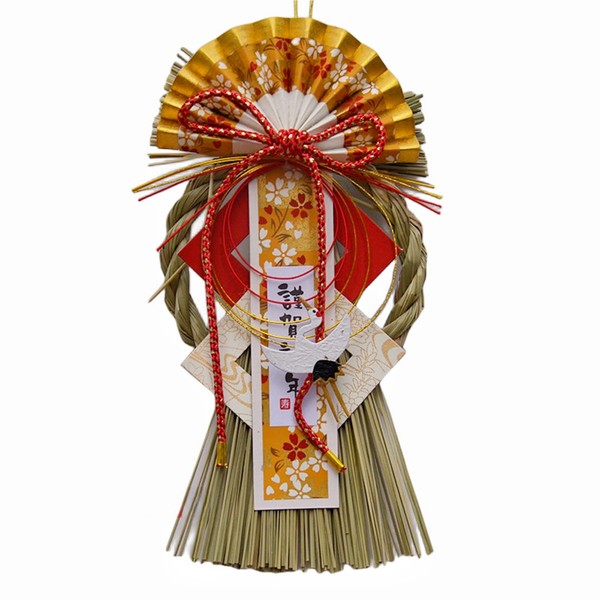 ILLIDAN B26-6 New Year Ornament, Shimenawa, Door Decoration, Entrance Entryway,