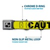 Buckle Down 15-26" Caution Yellow/Black Dog Collar Bone, Large