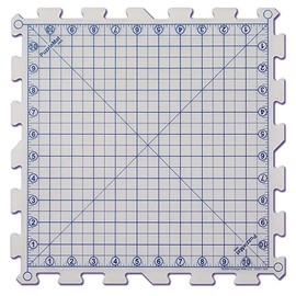 PuzzleMat 12” x 12” Rotary Cutting Mat – Snap Together to Create the Size Cutting Mat You Need. Easy to Store and Long-lasting. Rotary Cutters Cut Cleanly Over Seams.