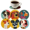 Monattrod Wood Coasters Set of 6 - Handcrafted Drink Coaster