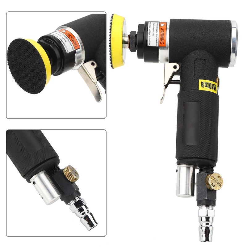 AT-1500-2 Pneumatic Angled Sander Polishing Machine Eccentric Grinding Tools 90
