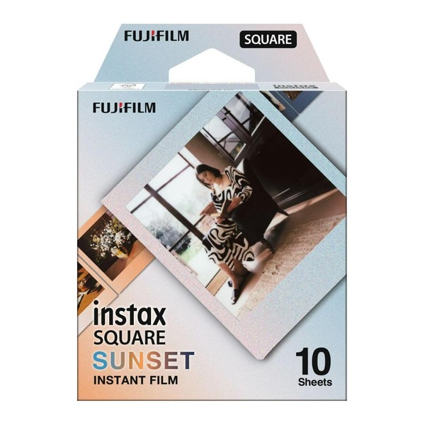 FUJIFILM スクエアフォーマットフィルム instax SQUARE サンセットフレーム 10枚入 INS SQ SUNSET WW