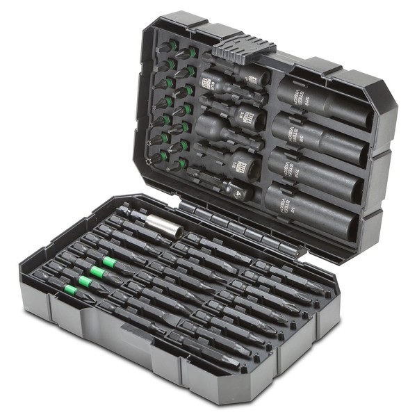 Steel Vision 48 pc Professional Bit and Socket Set, Screwdriver