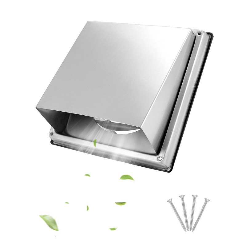 QWORK® Ventilation Grille 125 mm Made of 304 Stainless Steel