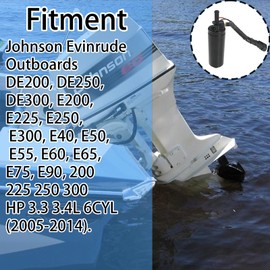 RAPIHIDAN 5006063 Marine Outboard Electric Fuel Pump Compatible with Johnson Evinrude Outboards 40 50 55 60 65 75 90 200 225 250 300 hp 3.3 3.4l 6CYL, 2005-2014, Replace# 5009033 5010821 5009118