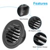 PATIKIL 4" Round Air Vent Cover, 304 Stainless Steel Louvered