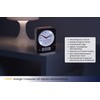 TFA-Dostmann Combo TFA 60.1511 Wireless Alarm Clock, 9 x 4