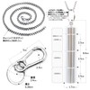 XP Design Portable Pill Case Necklace Pendant Keychain Aluminum Stainless