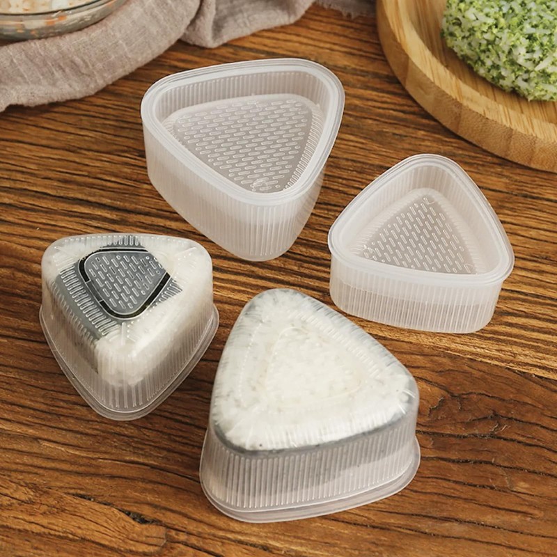 BigKego Pack of 8 Onigiri Shape Triangle Sushi Maker Mould