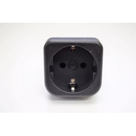 Unbranded  Schuko Euro grounded to Australia AUS travel plug adapter small black