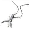 Lovely Dragonfly Pendant Necklace for for Ladies Stainless Steel with