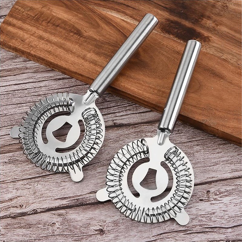 ZONADAH Cocktail Strainer Stainless Steel Cocktail Ice Separator Bartending Ice
