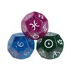 YUNAWU Multicolor 12 Sided Resin Dice Astrology Tarot Constellation Divination