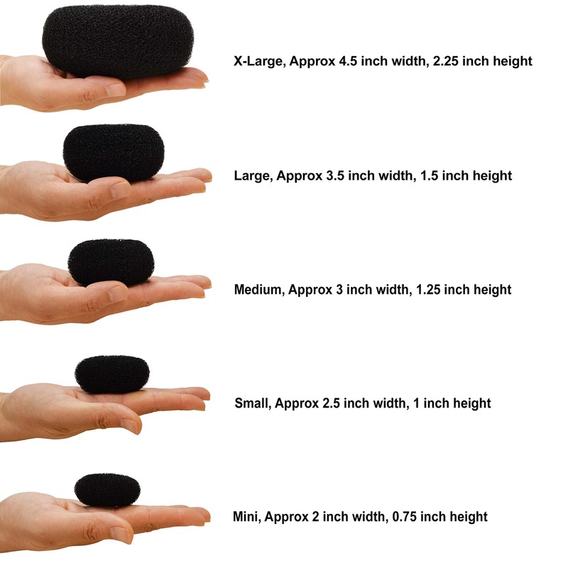 Beaute Galleria Hair Donut Bun Maker Ring Style Mesh Chignon