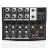 Professional Audio Mixer, Portable 8‑Channel Input Stereo Audio Mixer Sound