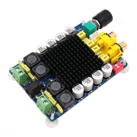 DollaTek TDA7498 2x100W Dual Channel Digital Class D Audio Amplifier Board DC 14-32V 24V Powered Stereo Power Amp Module