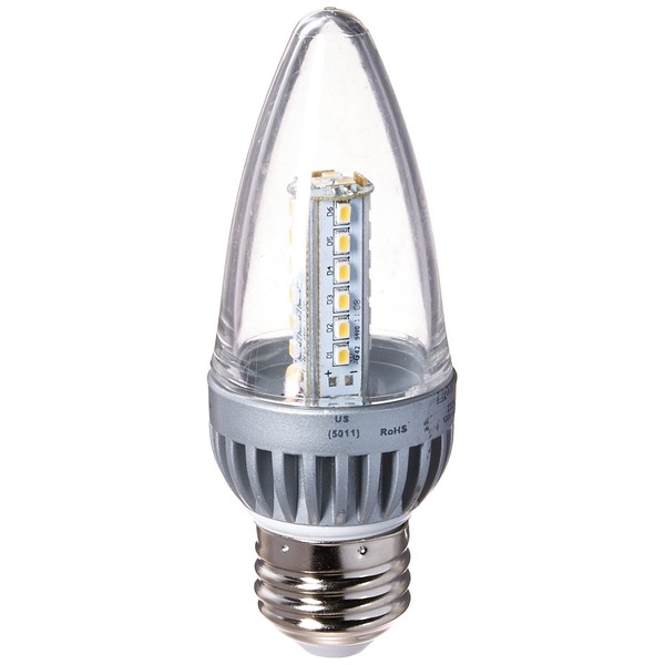 Lights of America 2325LED-LF4-24 2-Watts 110-Lumen Power LED Neutral Light Bulb for Chandeliers and Outdoor Lanterns