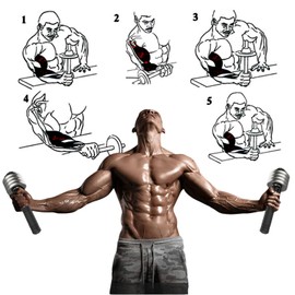 Wrist Strengthener, Forearm Exerciser Hand Wrist Power Developer Dumbbell Bar Home Forearm Muscle Arm Grip Strength Training Exercise Equipment Arm Wrestling Workout