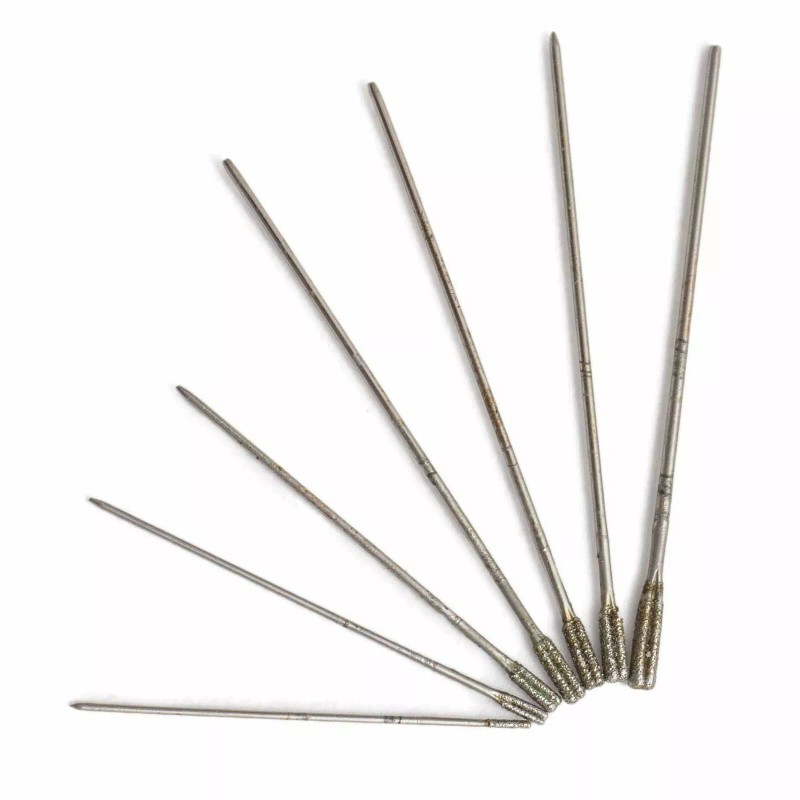 JINGLING 20Pcs 2.2 mm Diamond Lapidary Drill Bits Solid Hole
