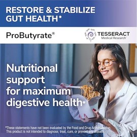 TESSERACT ProButyrate suplemento con liberación sostenida - 120 cápsulas vegetarianas