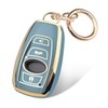 FT FUNTOR 4-Key Gold Edged Key Fob Cover for Subaru