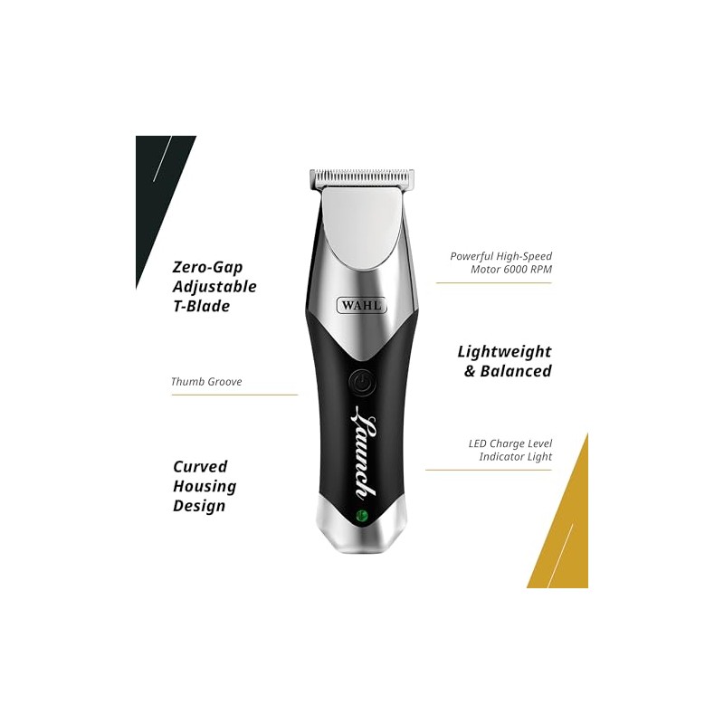Wahl Launch Trimmer 2510L-100 Recortadora Profesional Inalámbrica para Barbería