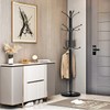 Kertnic Metal Coat Rack Stand with Natural Marble Base, Free